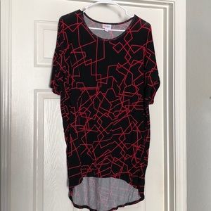 Lularoe size small Irma black pink geometric